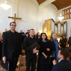 Passionsmusik 30.3.2019 - die Solisten (v.li) Hubert Dobl (Bass), Markus Kotschenreuther (Tenor) Barbara Miller-Schildknecht (Alt), Anna-Maria Sitte (Sopran)